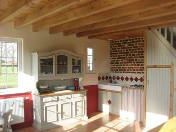 Salle à manger-cuisine indépendante à disposition Chambres d’hôtes et cuisine Côte d’Opale